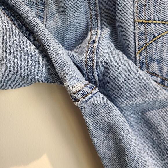 Hollister Men's Jeans 36 x 34 Button Fly Distressed Light Wash Bootcut - Picture 15 of 16